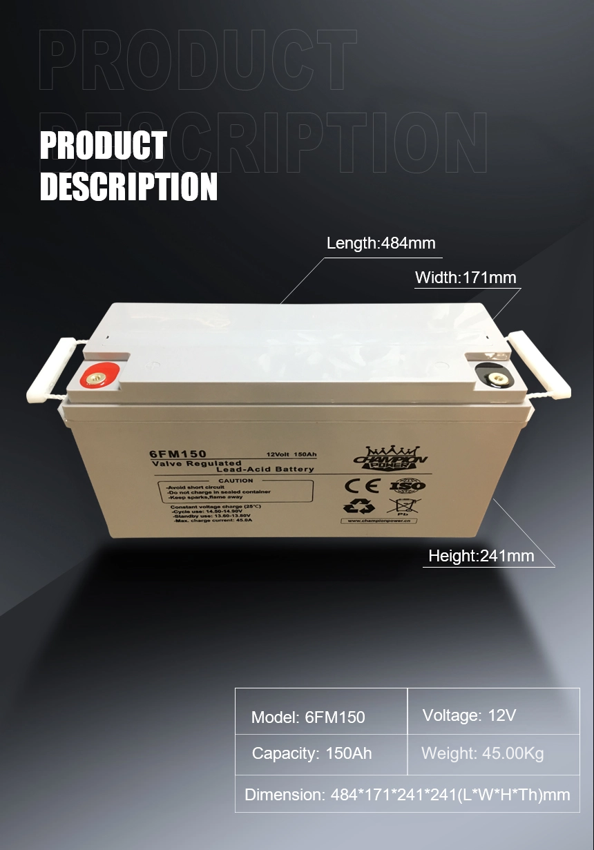 12v150ah AGM Battery 12V150AH AGM Batería