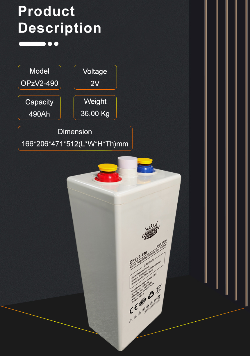 OPzV2-490 description OPZV2-490 Descripción