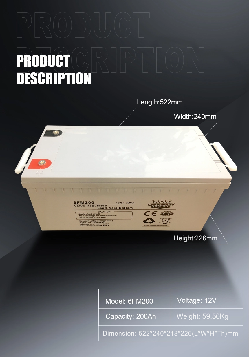 12V200Ah AGM battery 12V200AH AGM Batería