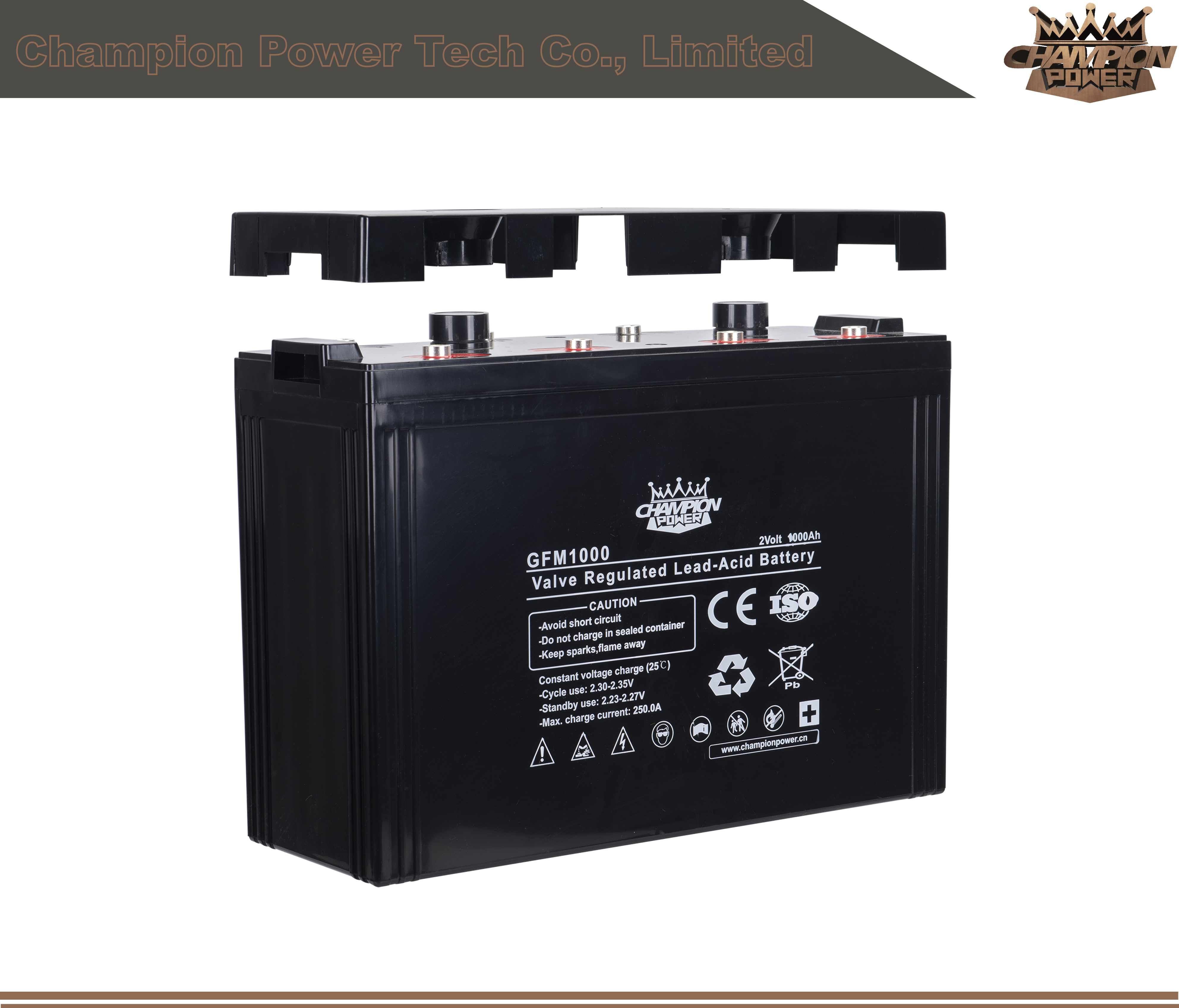 GFM1000 2V1000AH Batería de ácido de plomo