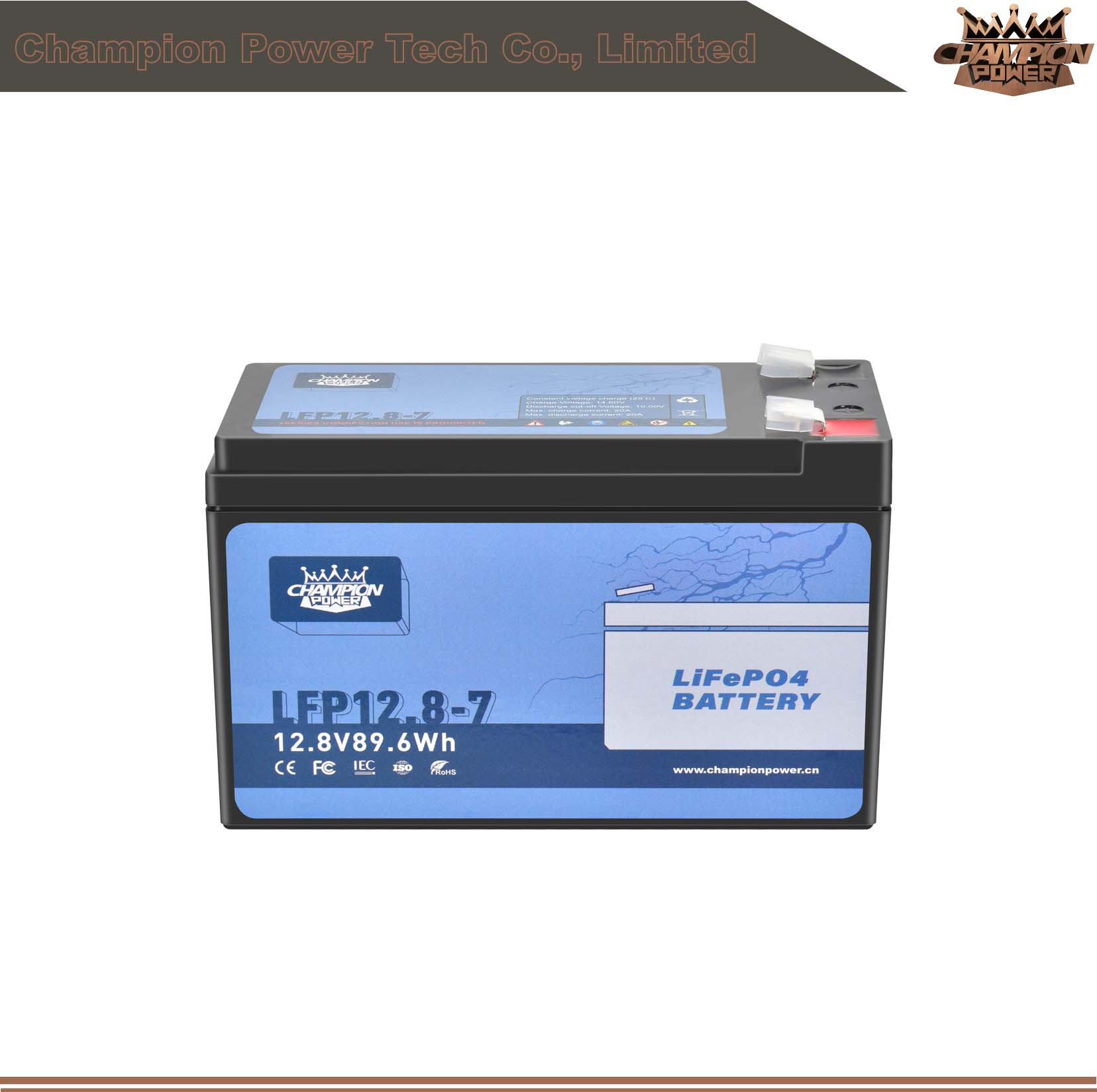 LFP12.8-7 12V7AH LIFEPO4 BATERÍA