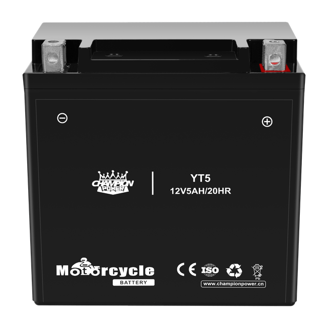 YT5 12V5AH Batería de motocicleta