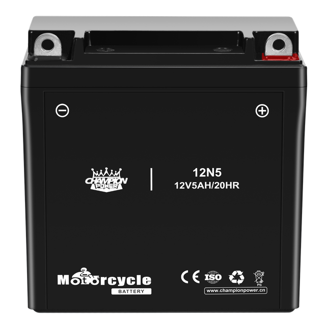 12N5 12V5AH Batería de motocicleta