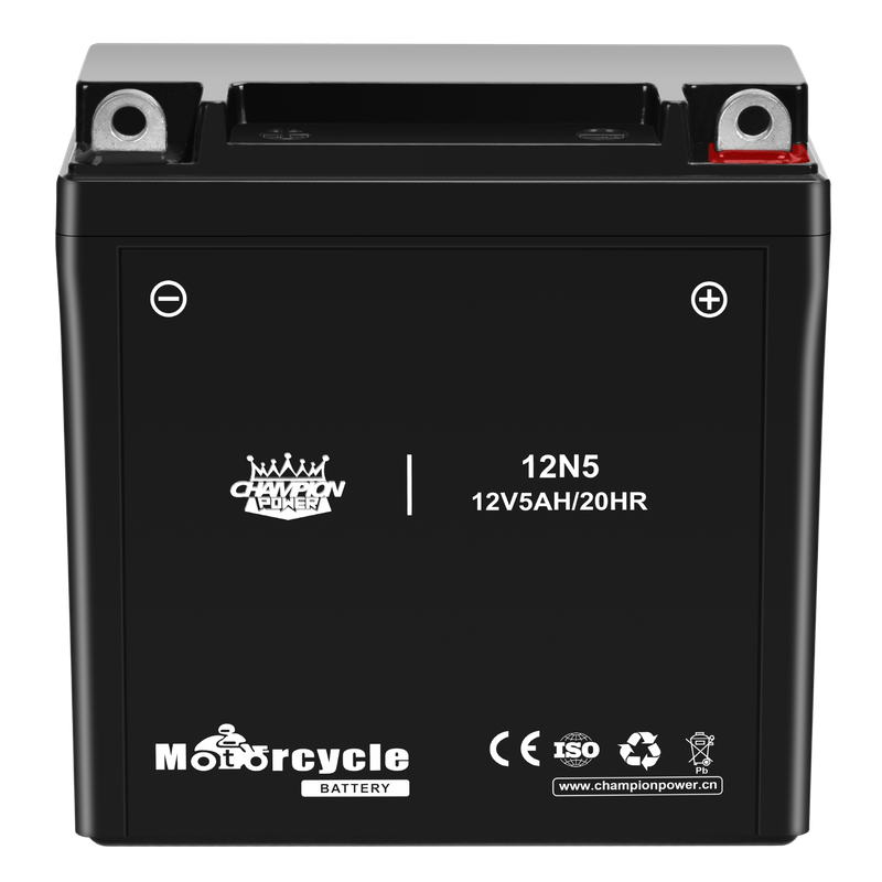 12N5 12V5AH Batería de motocicleta