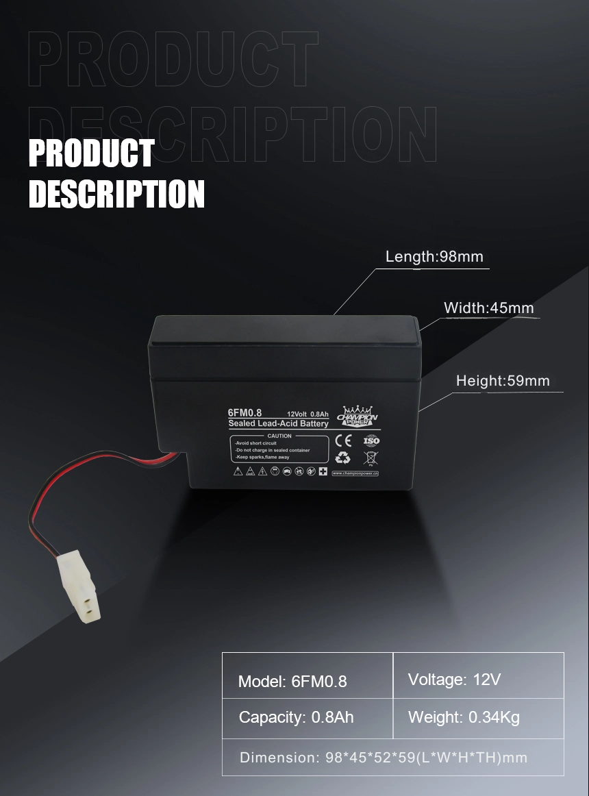 Batería AGM de 12V0.8AH