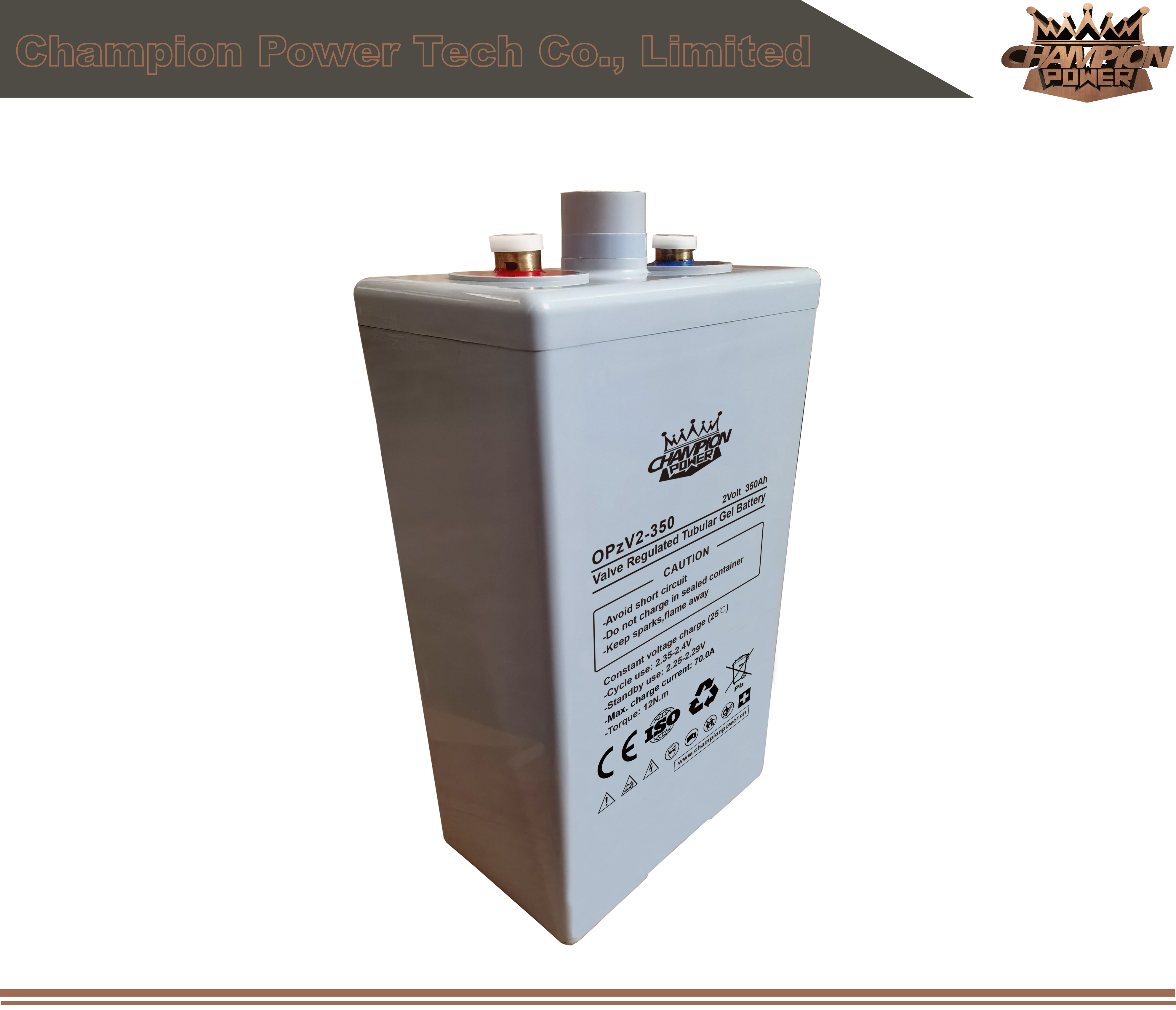 OPZV2-350 2V350AH Batería OPZV