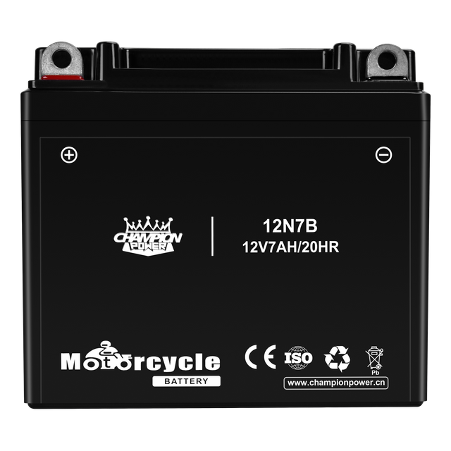12N7B 12V7AH Batería de motocicleta 146 mm*59 mm*127 mm