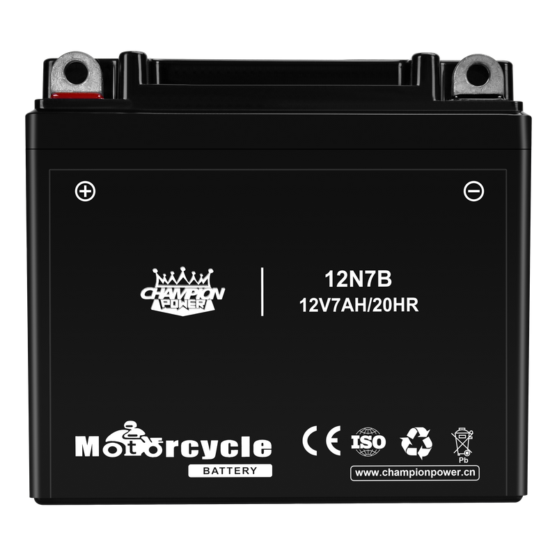 12N7B 12V7AH Batería de motocicleta 146 mm*59 mm*127 mm