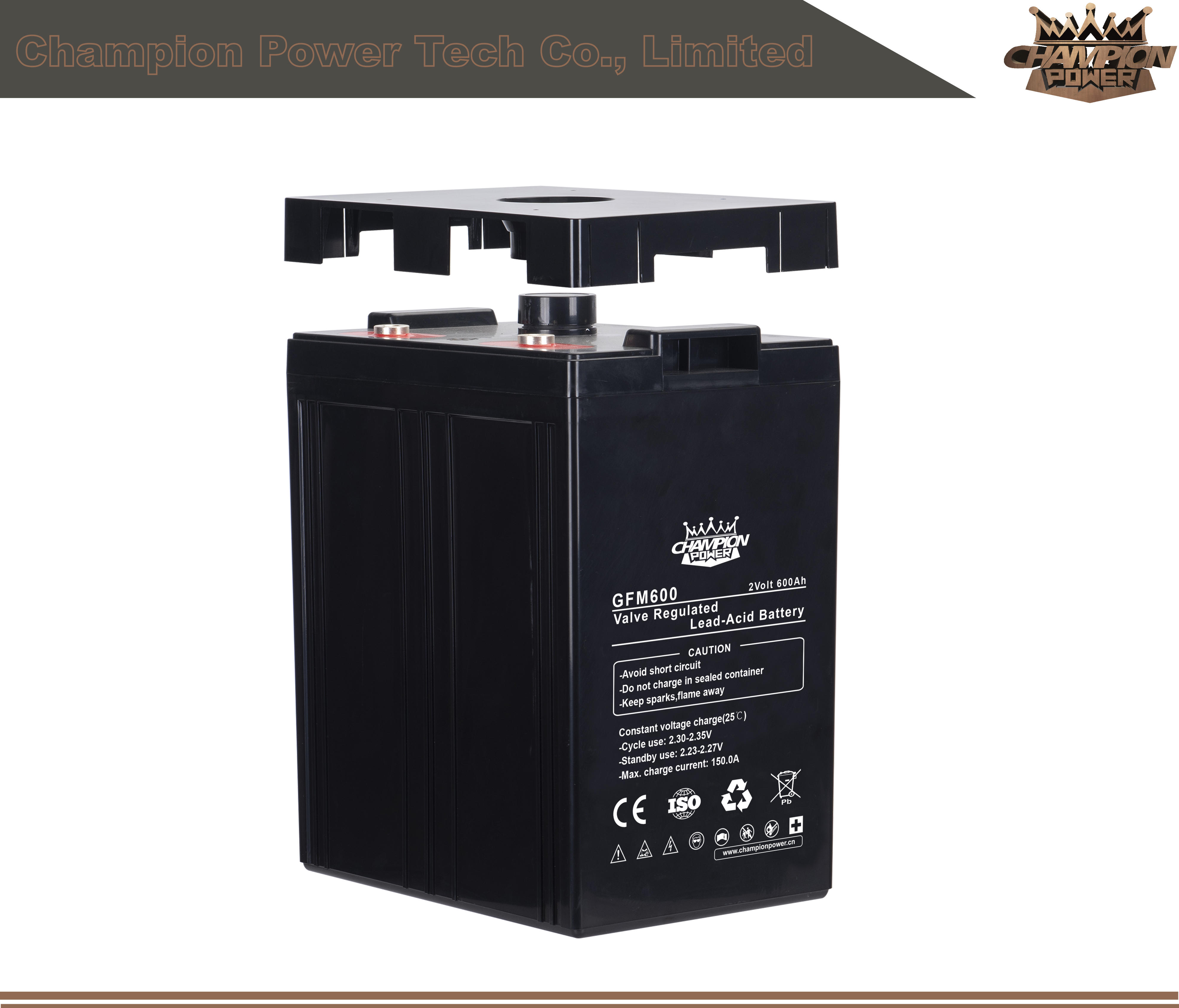GFM600 2V600AH Batería de ácido de plomo