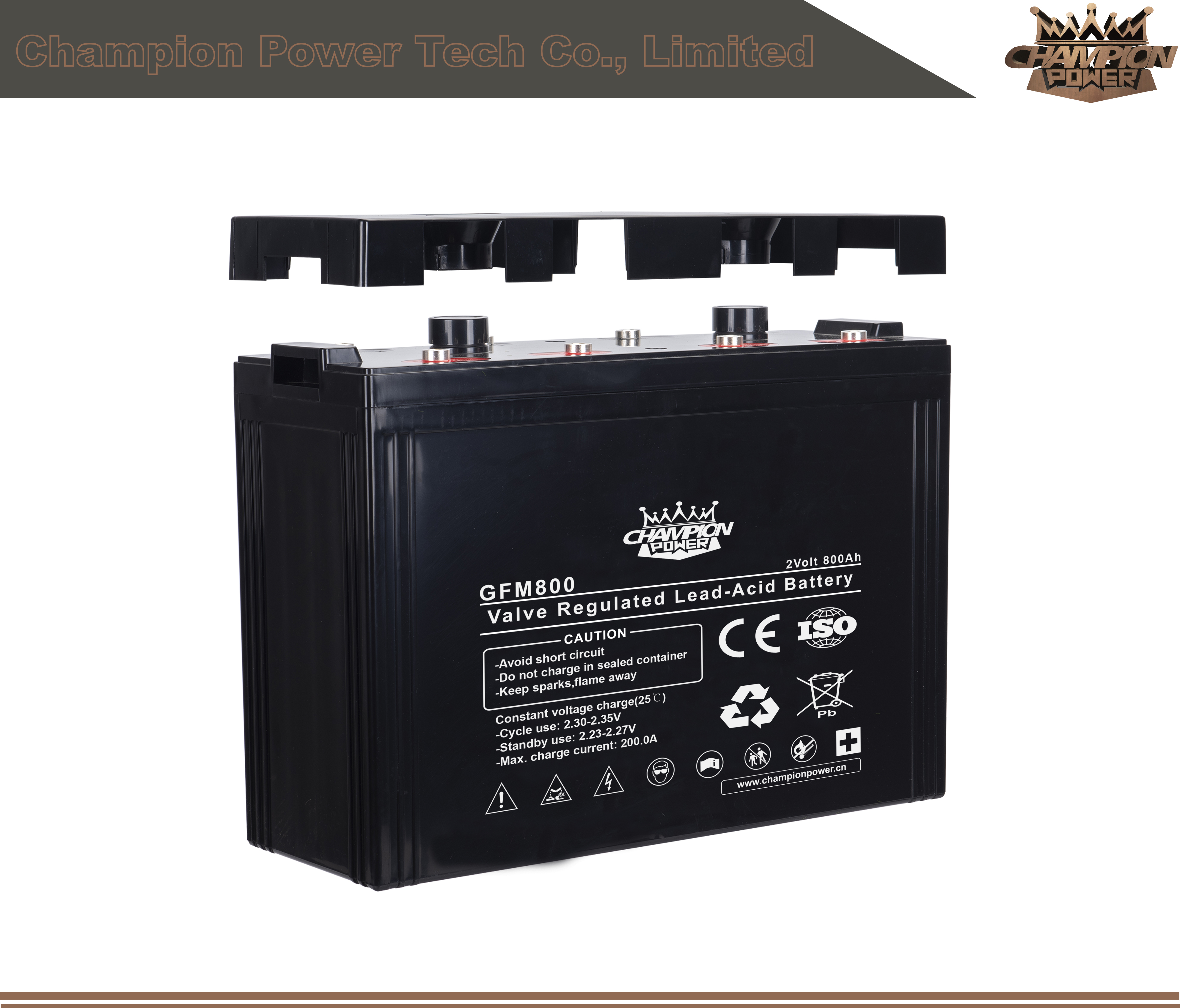 GFM800 2V800AH Batería ácida de plomo