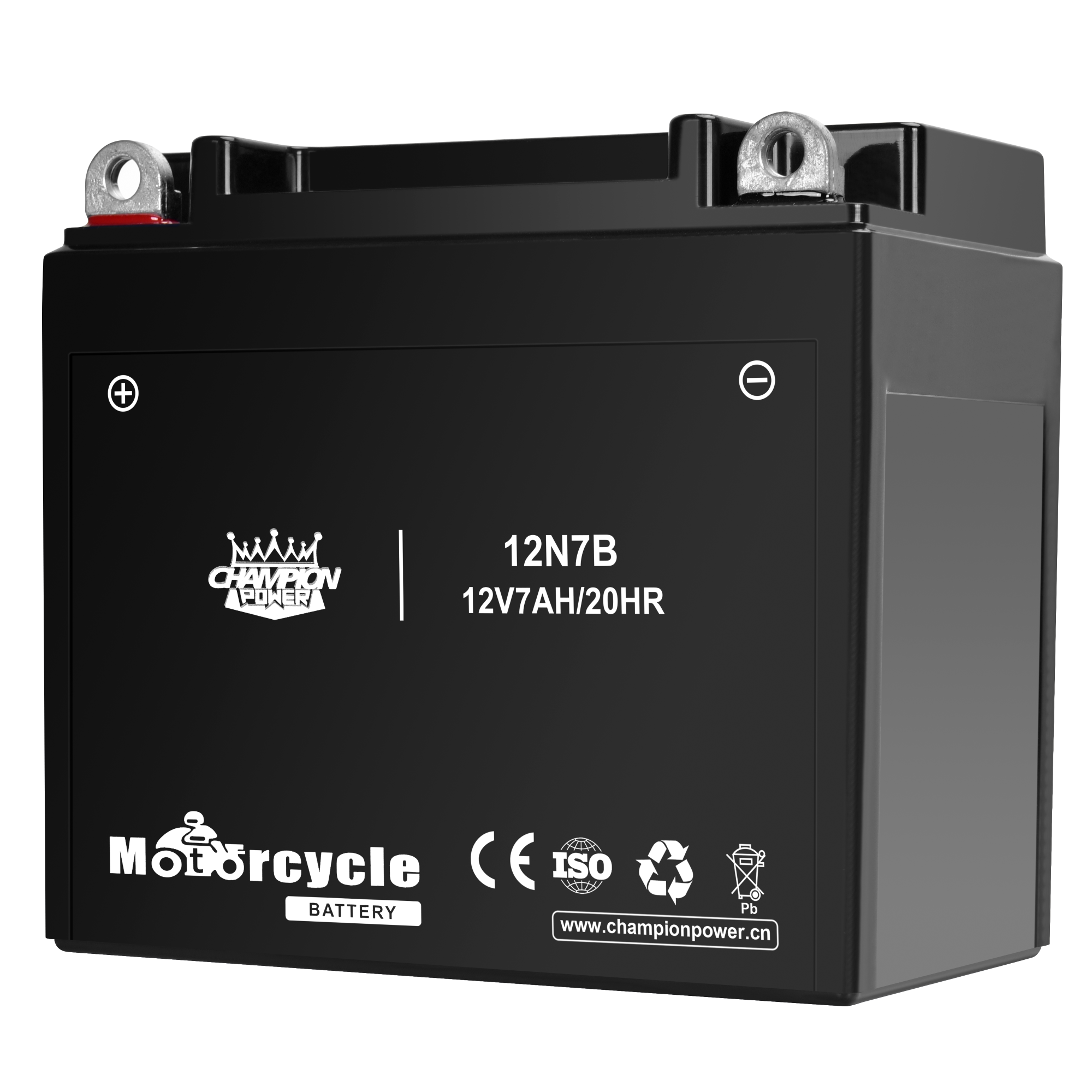 12N7B 12V7AH Batería de motocicleta 146 mm*59 mm*127 mm