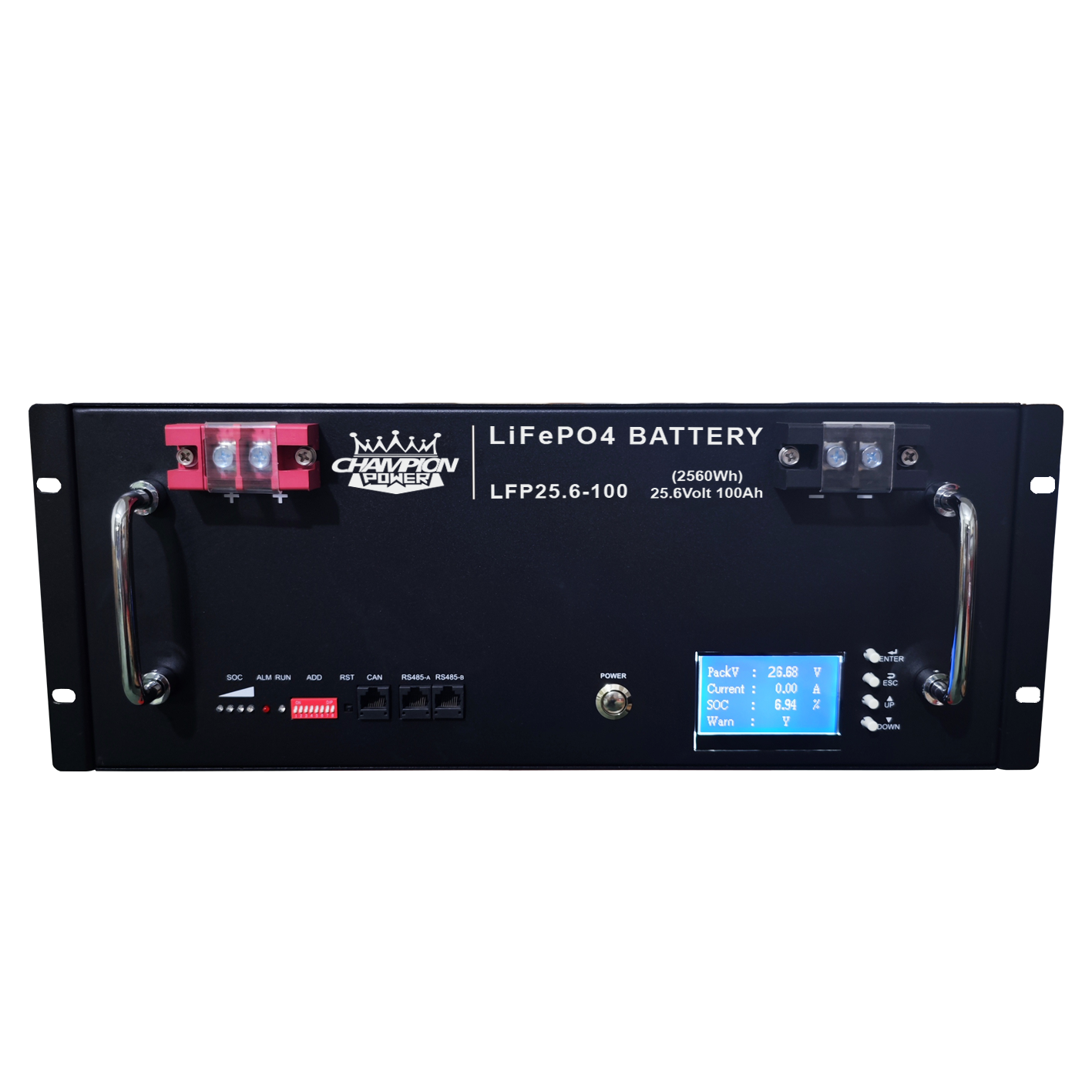 LFP25.6-100 25.6V100AH batería montada en rejilla