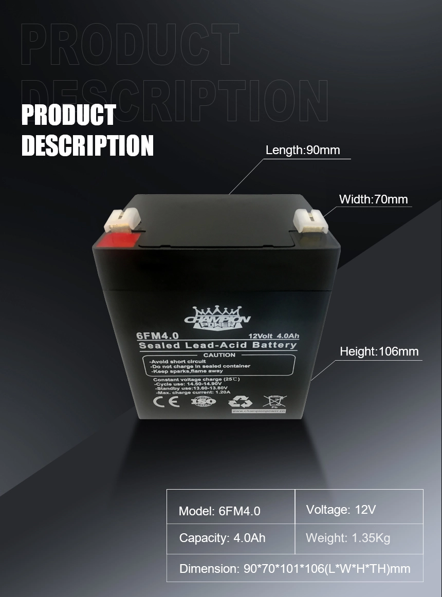 Batería AGM de 12V4.0AH