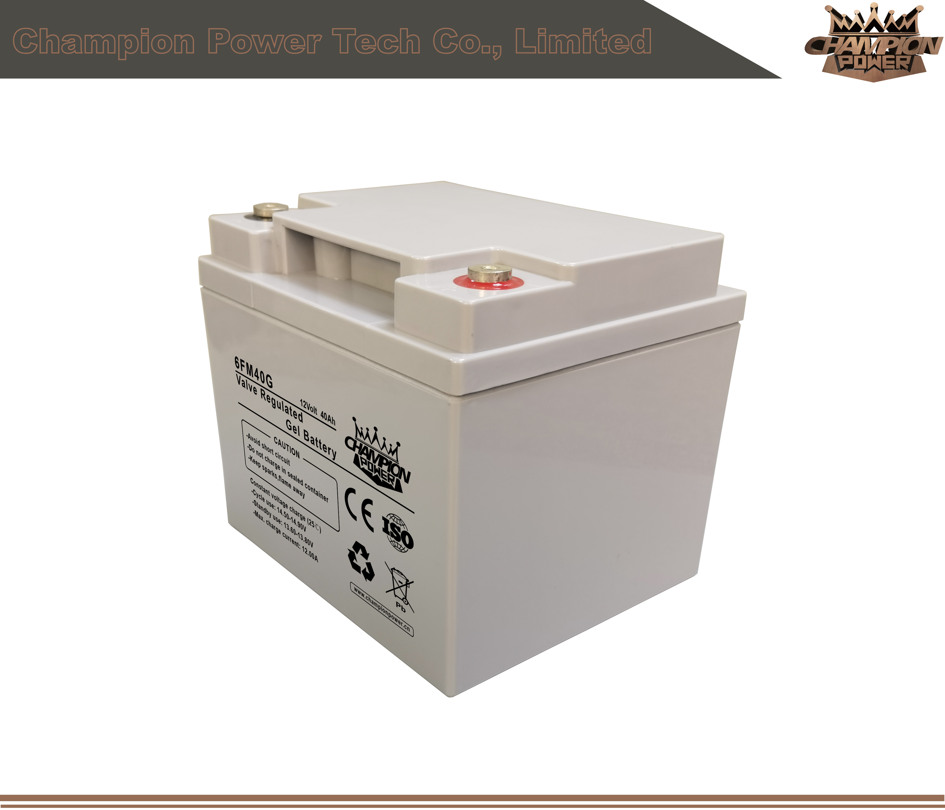 6fm40g 12V40AH Batería de gel