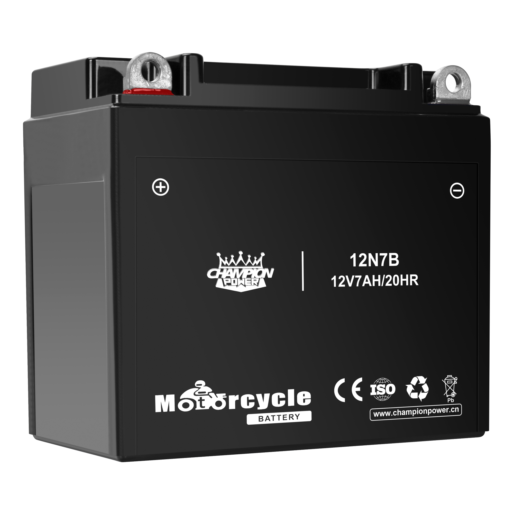 12N7B 12V7AH Batería de motocicleta 146 mm*59 mm*127 mm