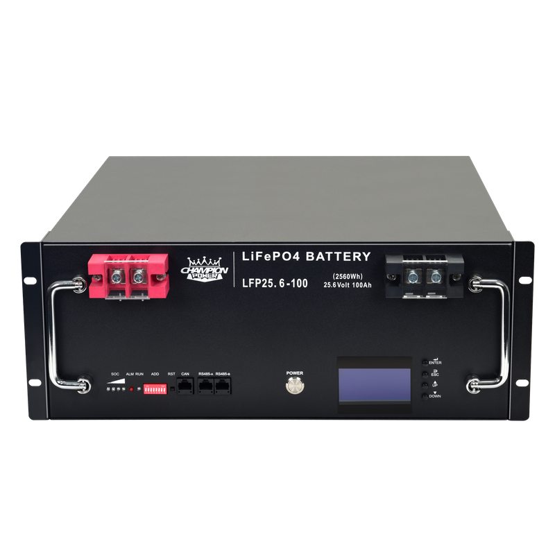 LFP25.6-100 25.6V100AH batería montada en rejilla