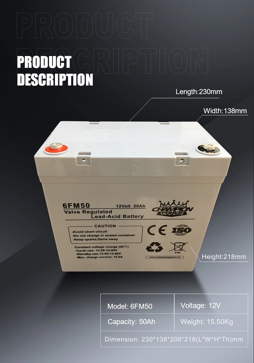 Batería AGM de 12 V50AH