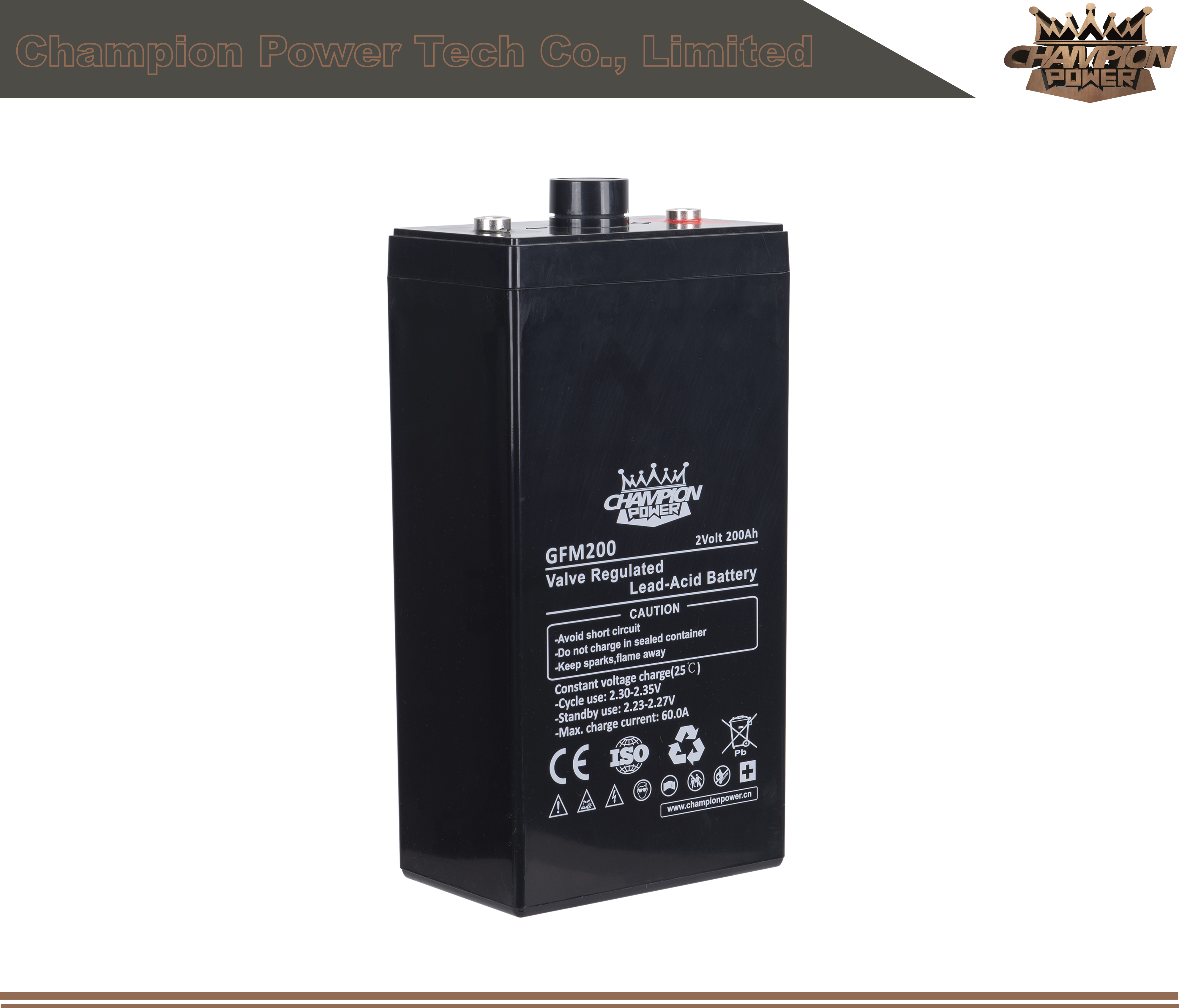 GFM200 2V200Ah Batería de ácido de plomo