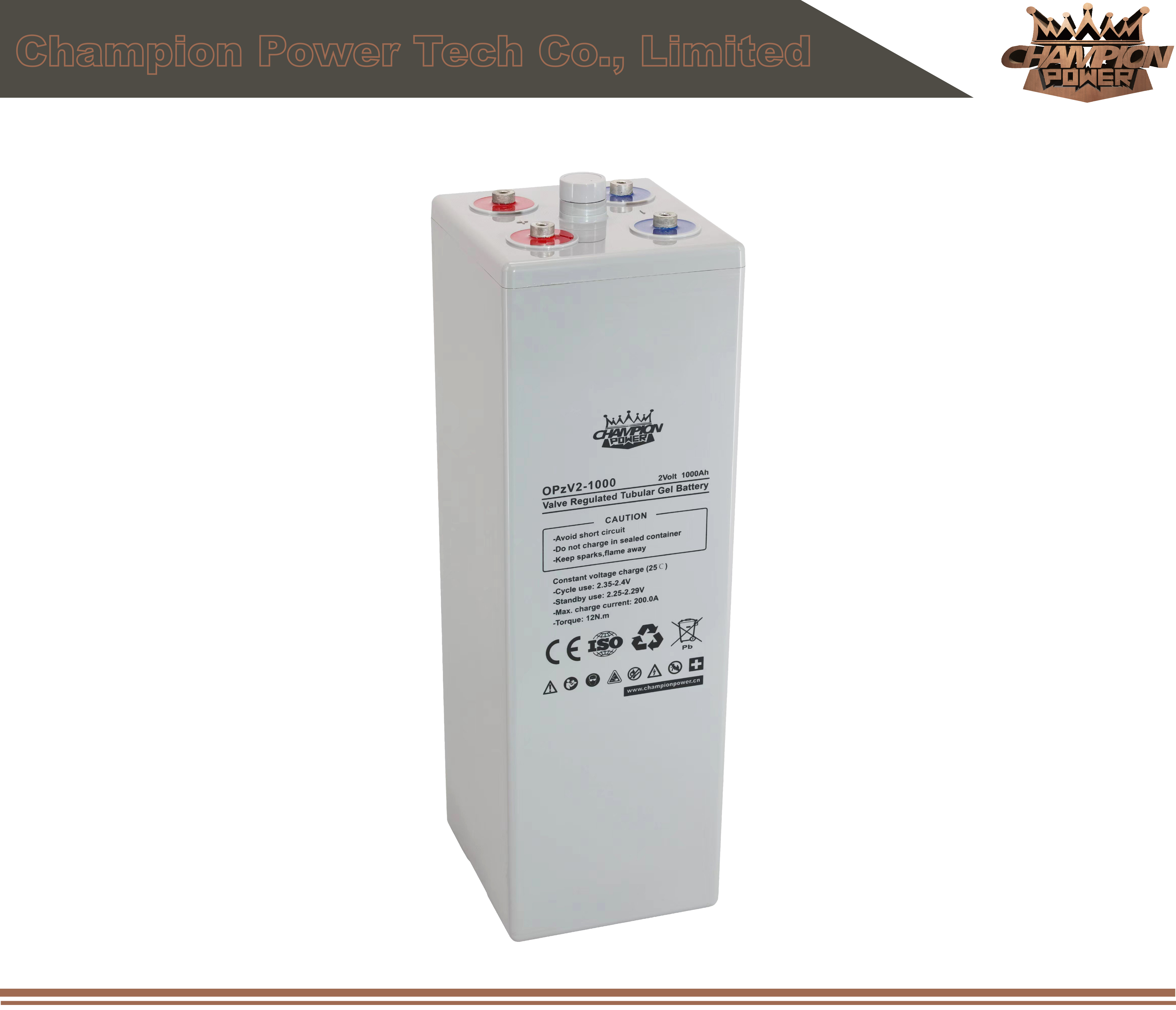 OPZV2-1000 2V1000AH BATERÍA OPZV