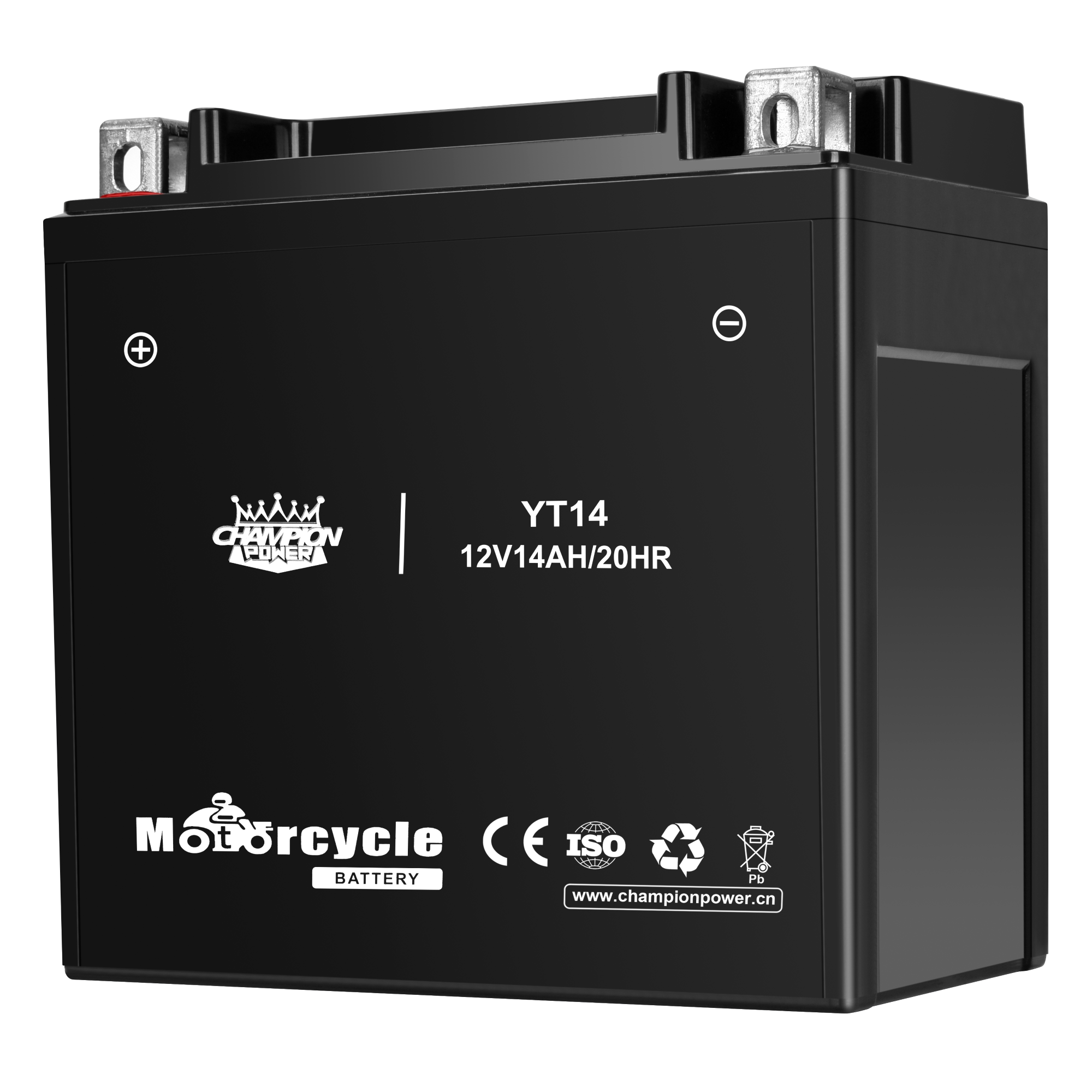 YT14B 12V14AH Batería de motocicleta