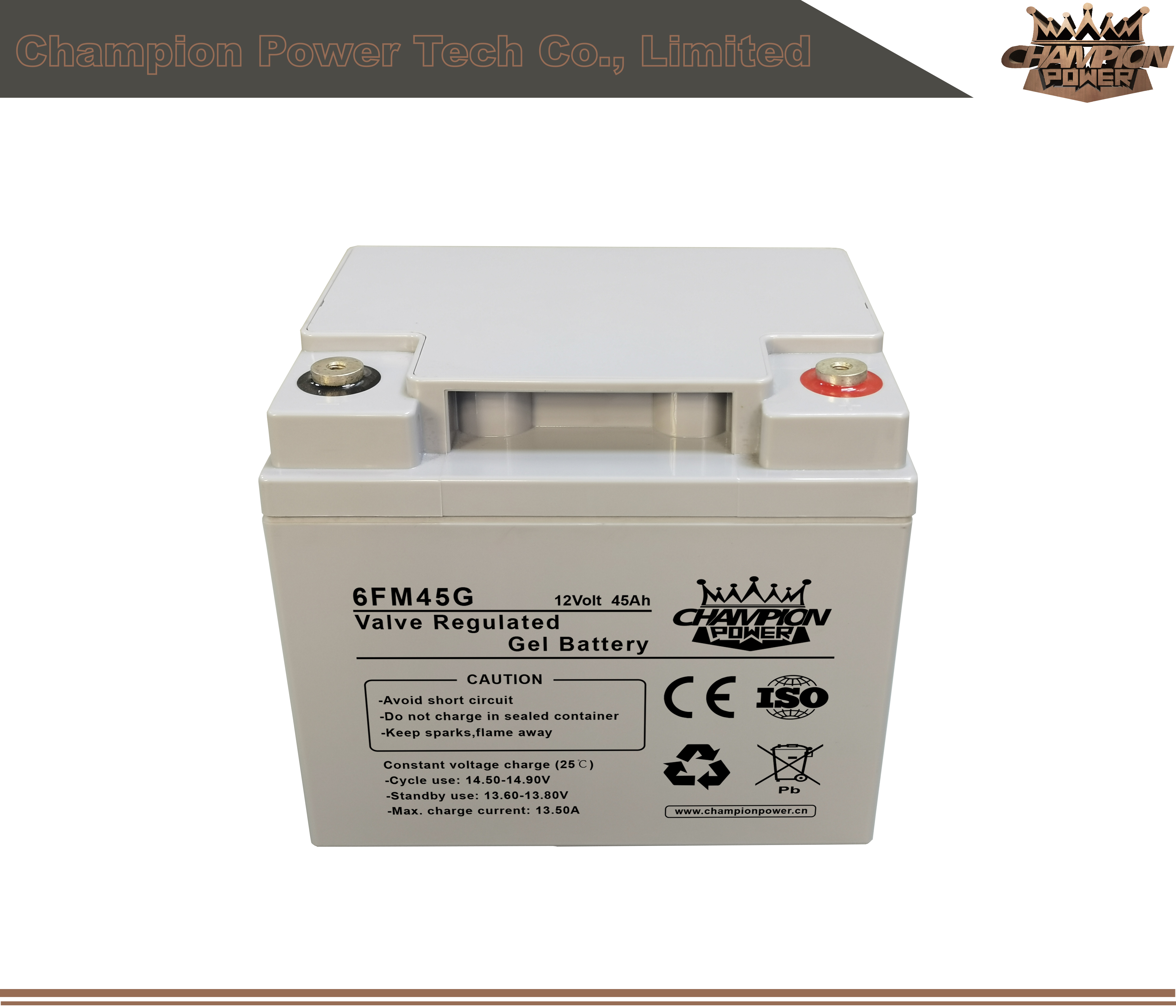 6fm45g 12V45AH Batería de gel