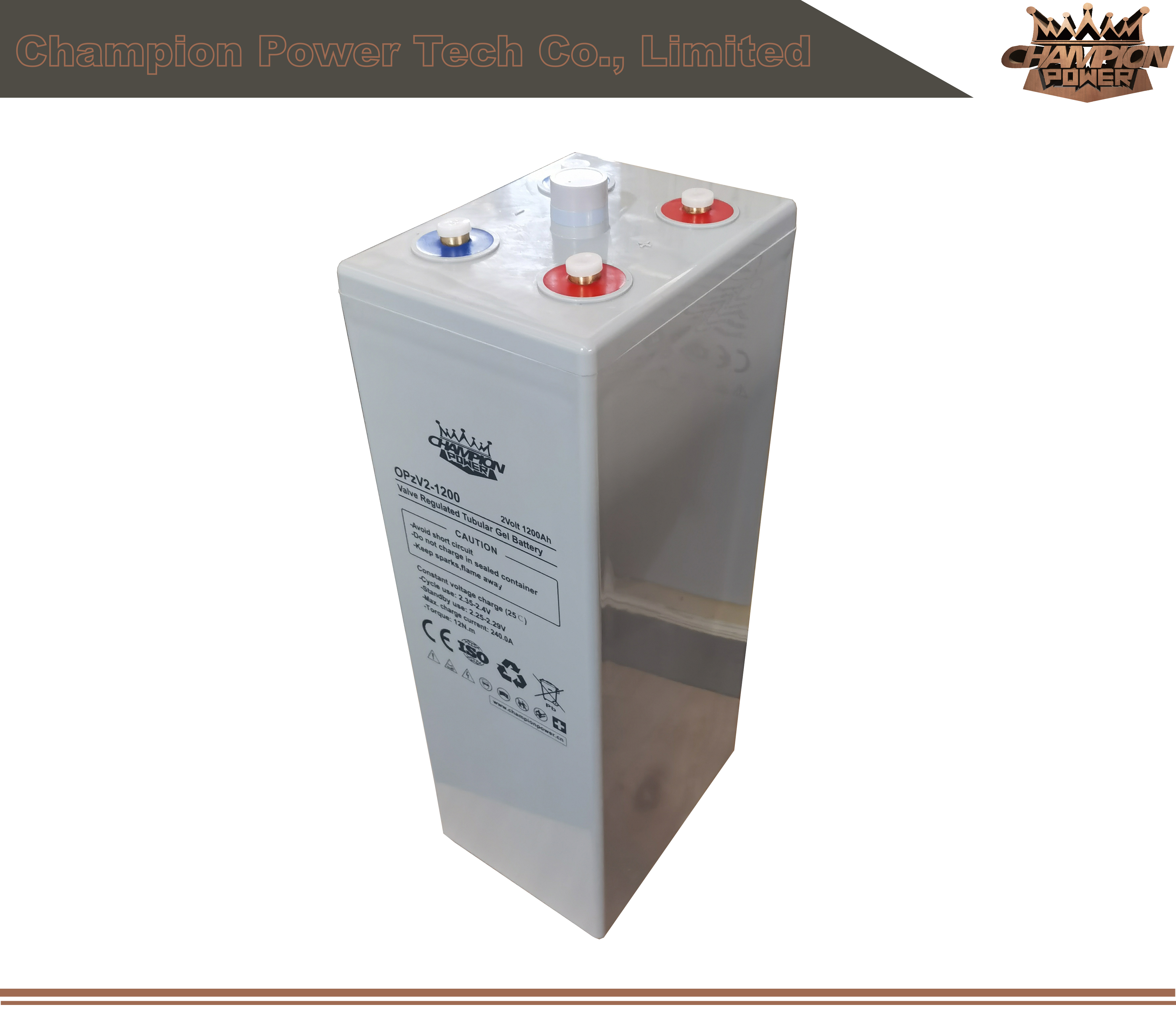 OPZV2-1200 2V1200AH BATERÍA OPZV