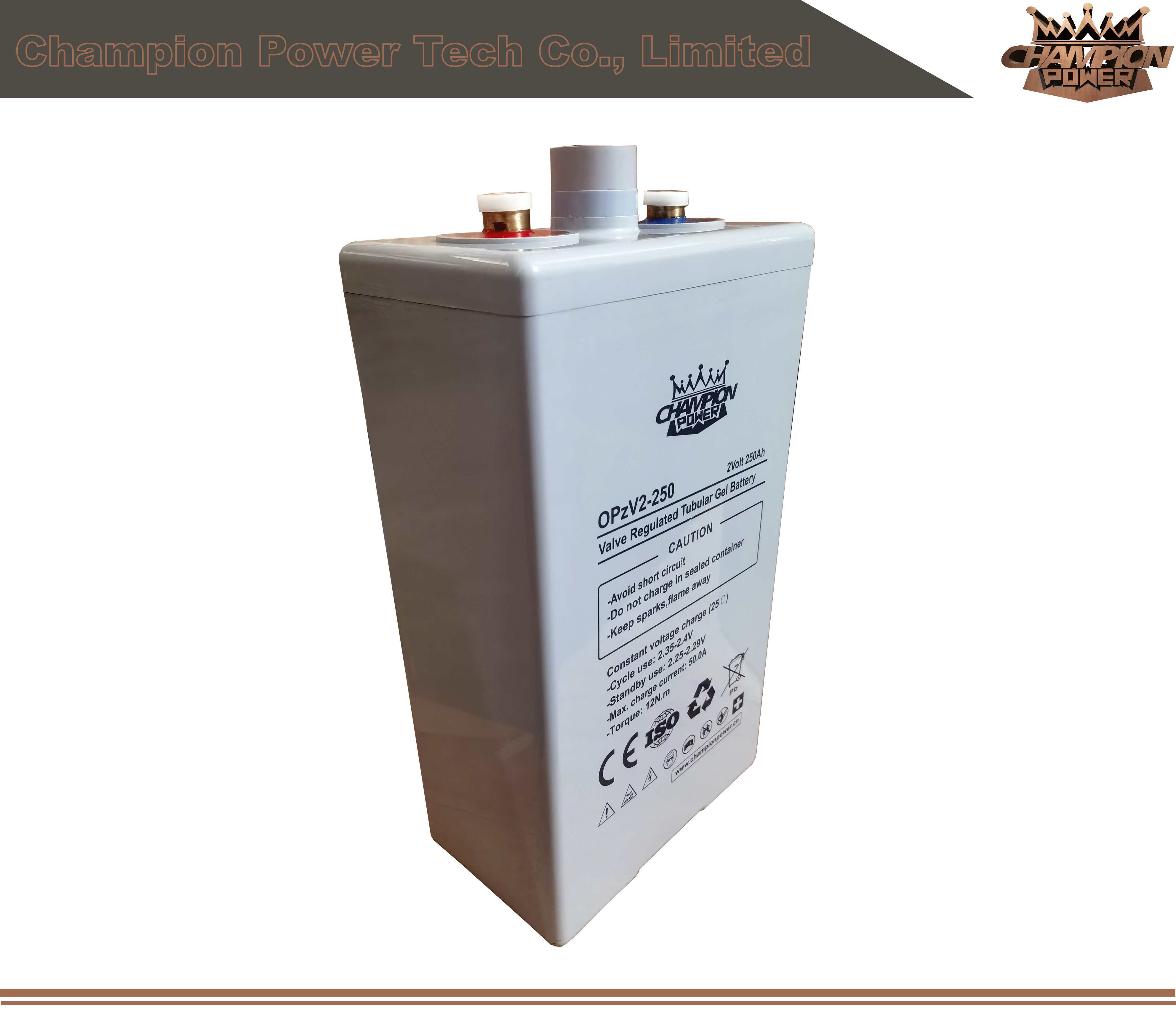 OPZV2-250 2V250AH Batería OPZV