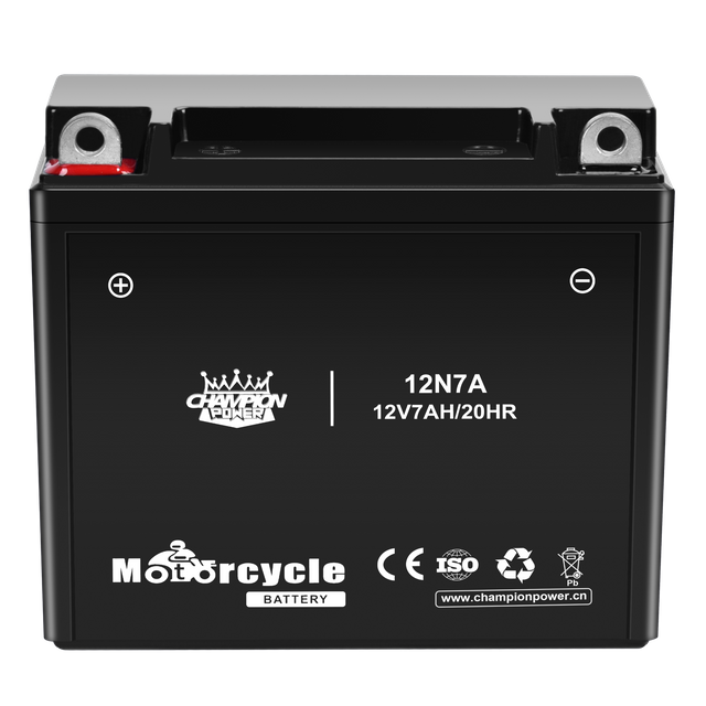 12N7A 12V7AH Batería de motocicleta 136 mm*76 mm*126 mm
