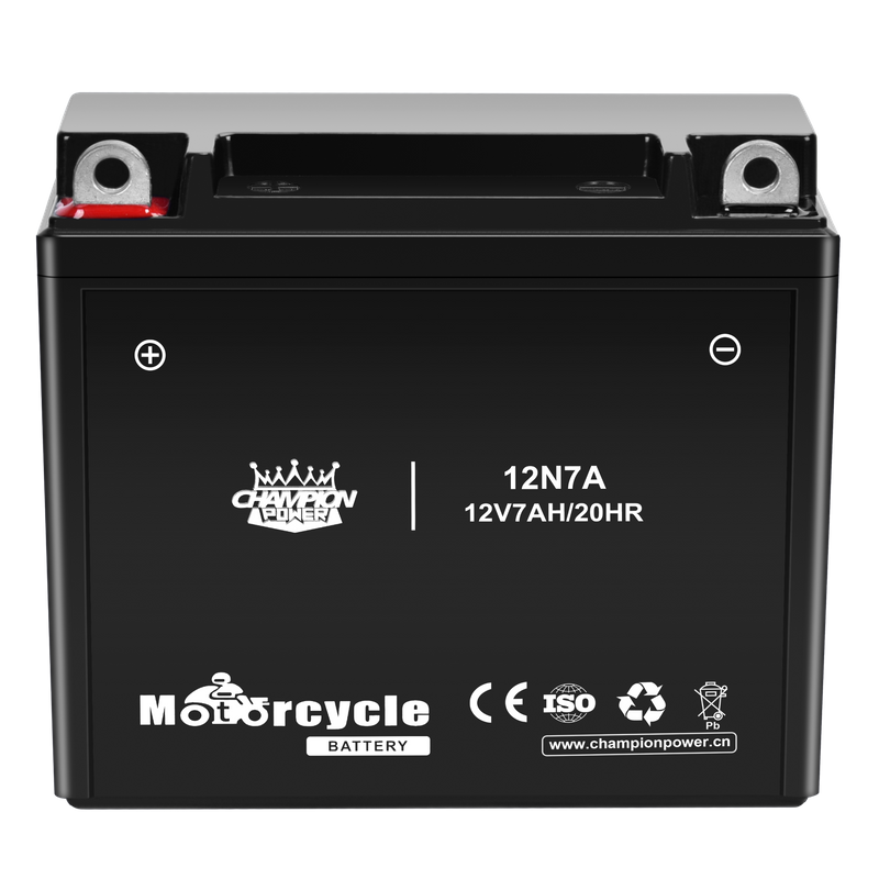 12N7A 12V7AH Batería de motocicleta 136 mm*76 mm*126 mm