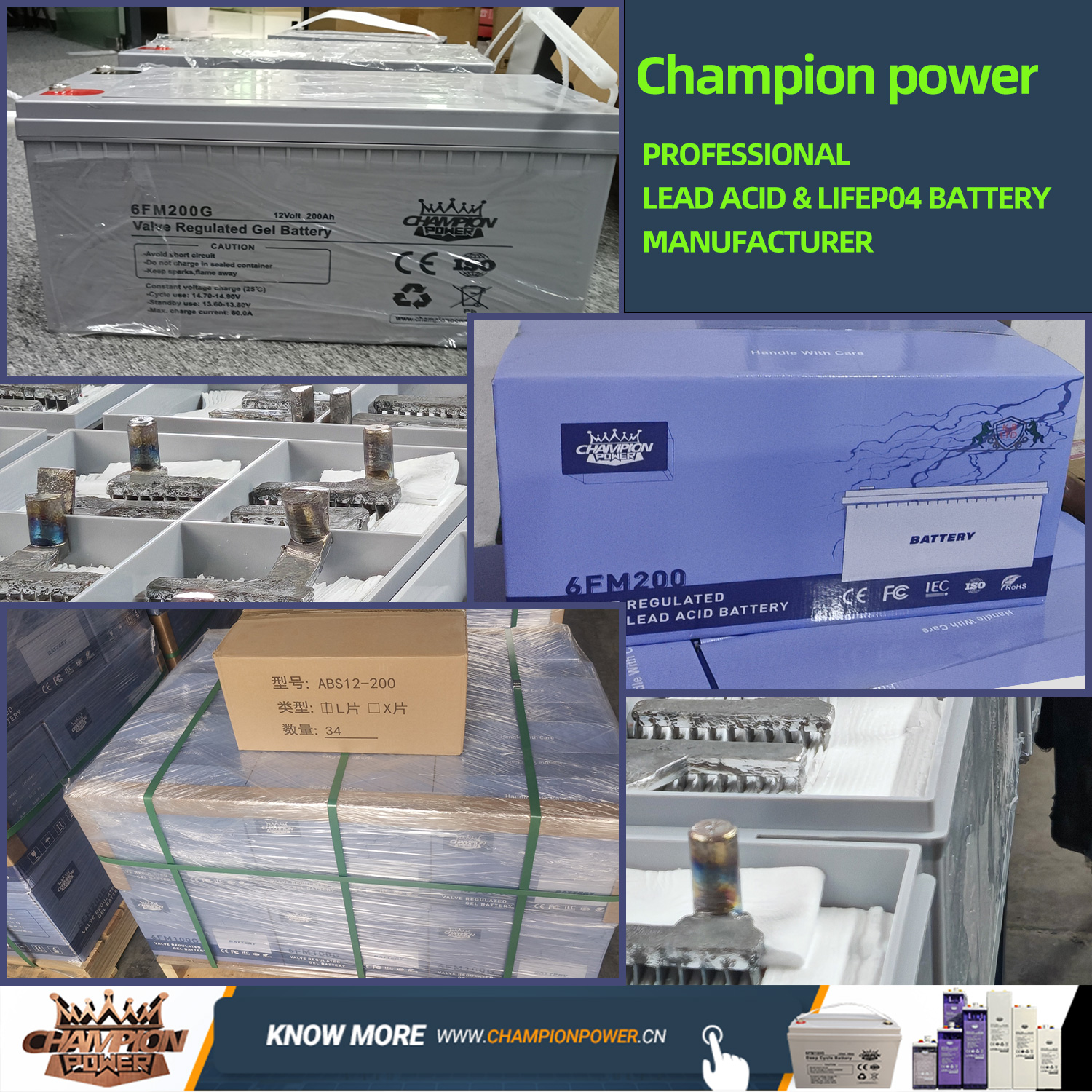 Power de Champion: un fabricante profesional de baterías de plomo-ácido y litio