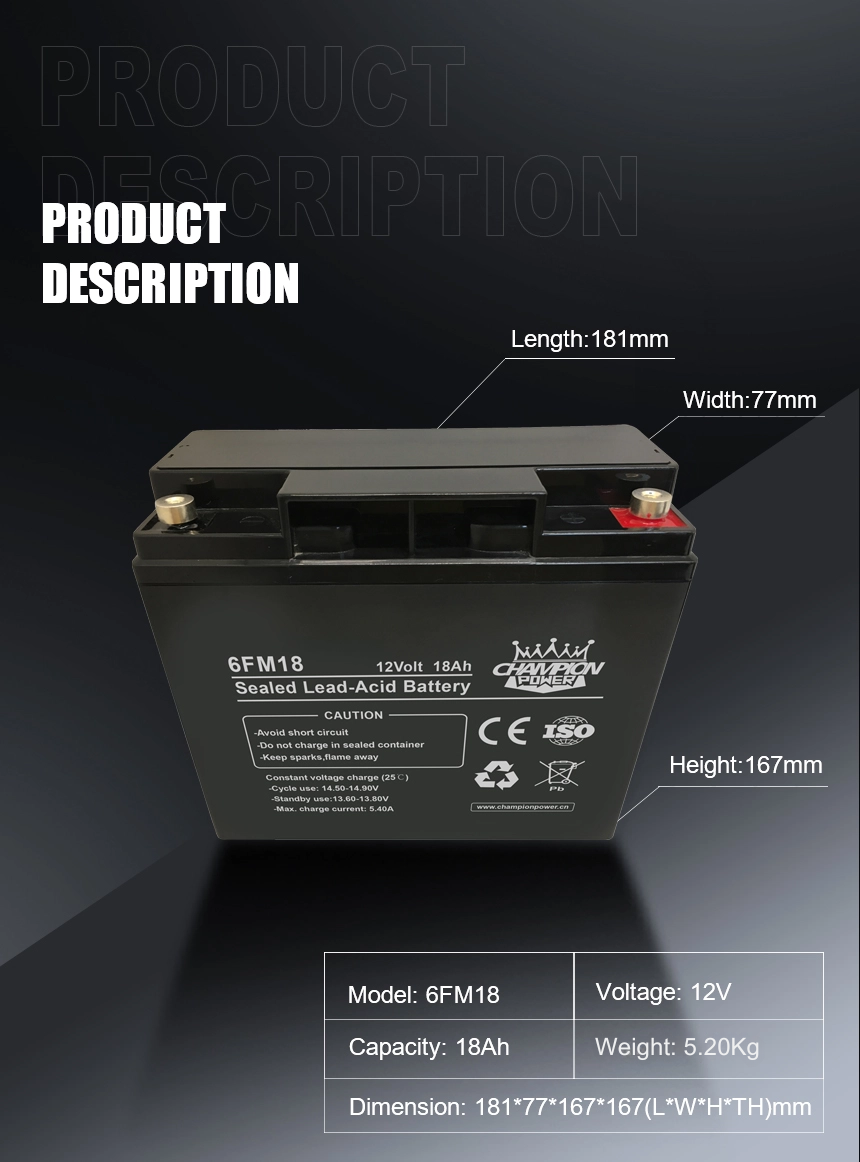 Batería AGM de 12V18AH