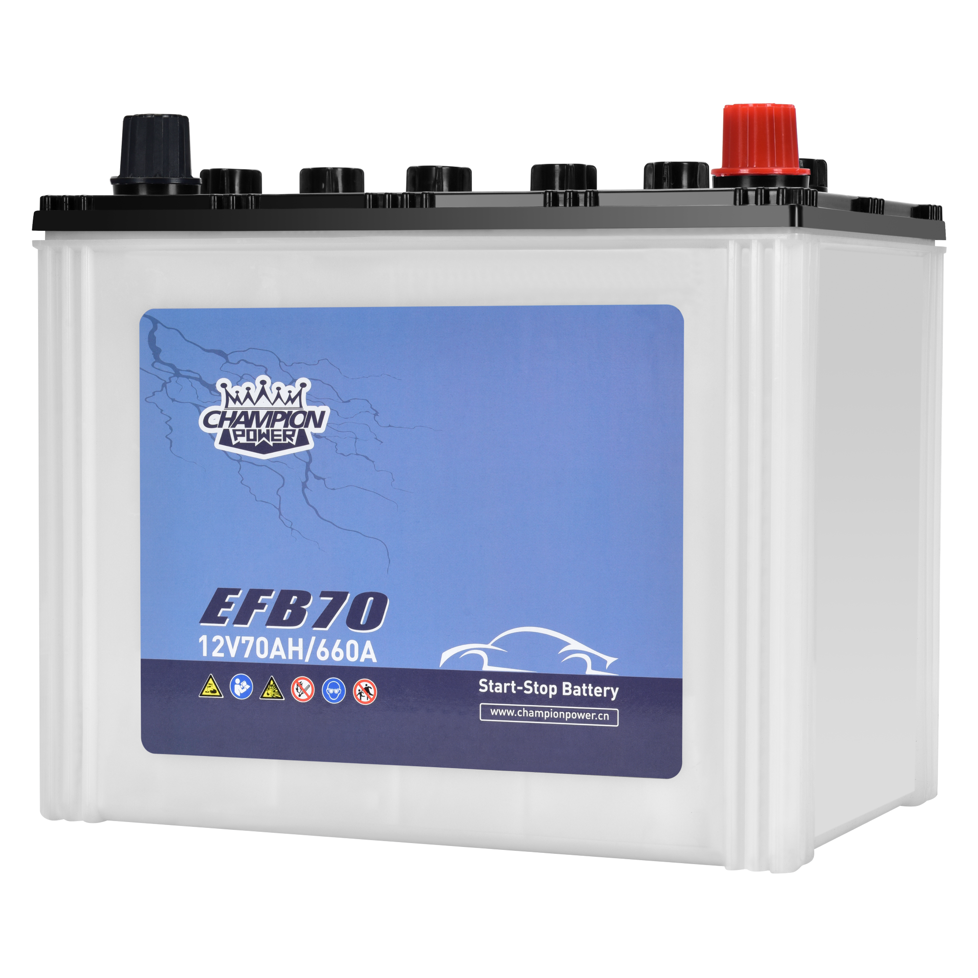 Batería EFB70 12V70AH EFB (260*172*230)