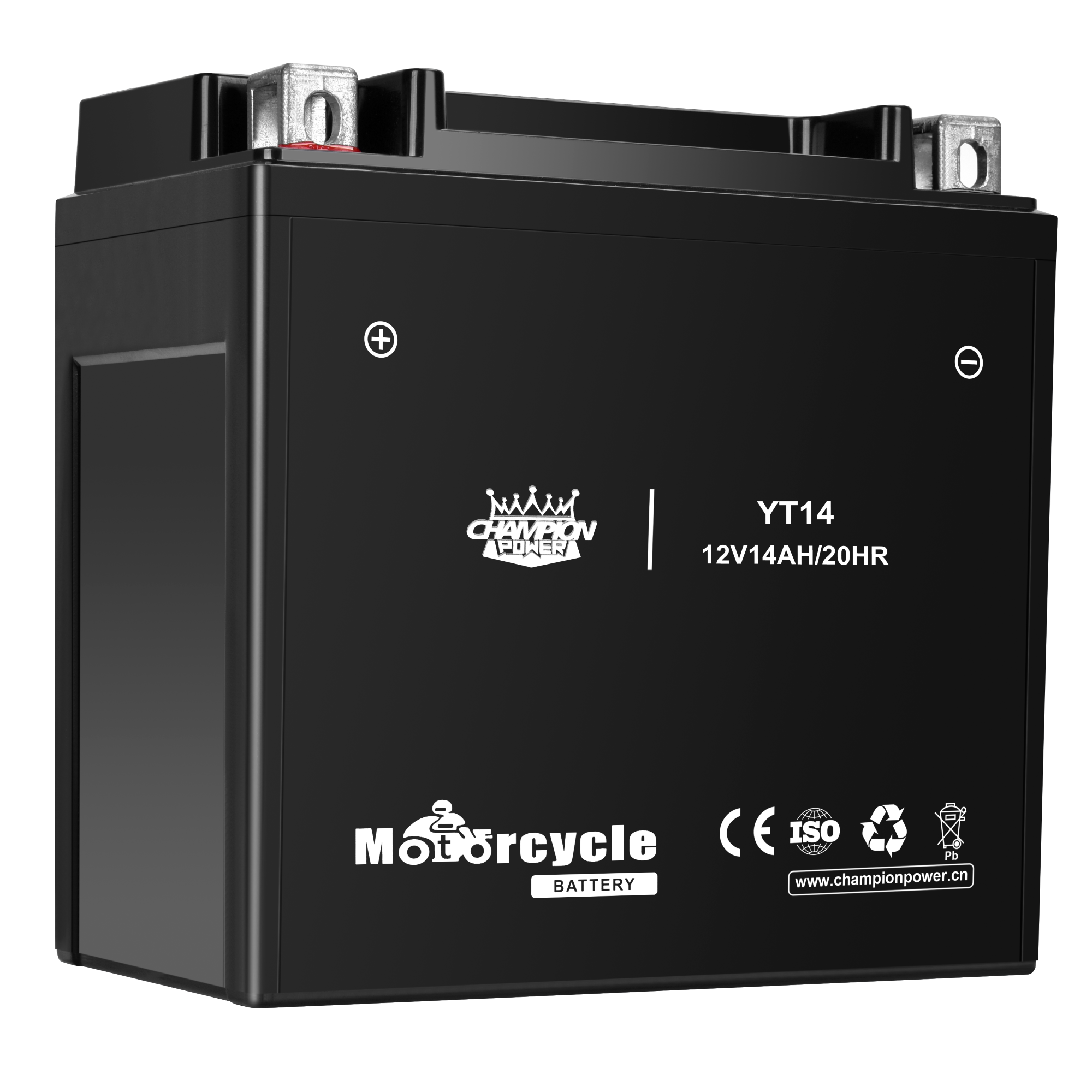 YT14B 12V14AH Batería de motocicleta