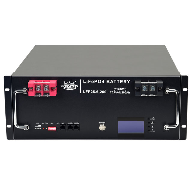 LFP25.6-200 25.6V200AH Batería montada en rejilla