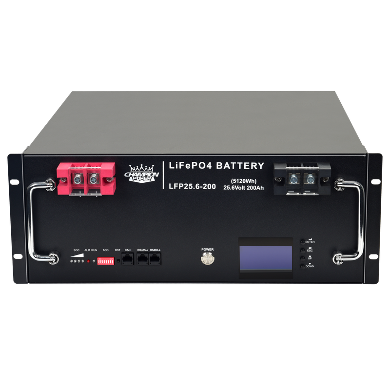 LFP25.6-200 25.6V200AH Batería montada en rejilla