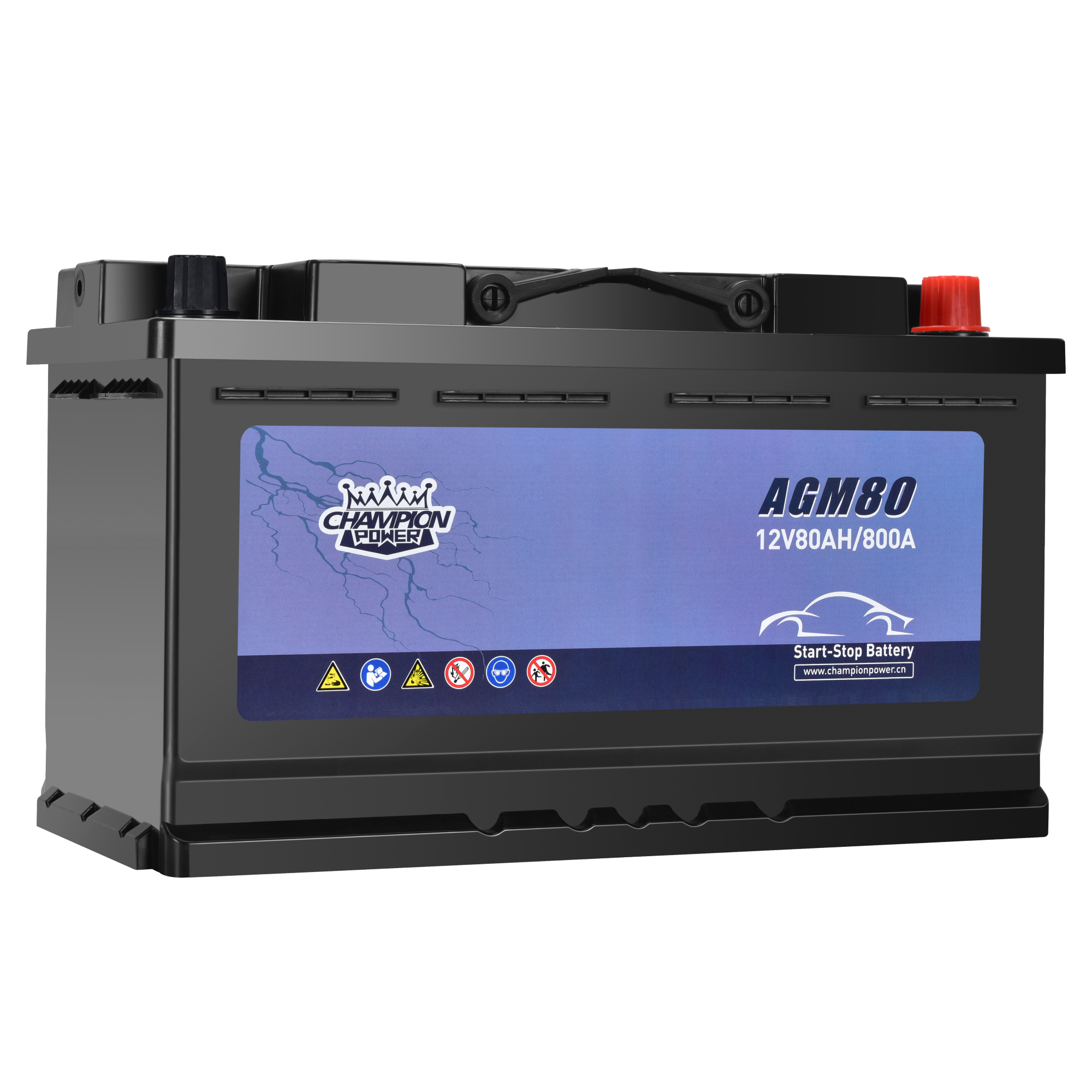 AGM80 12V80AH Batería de arranque de arranque