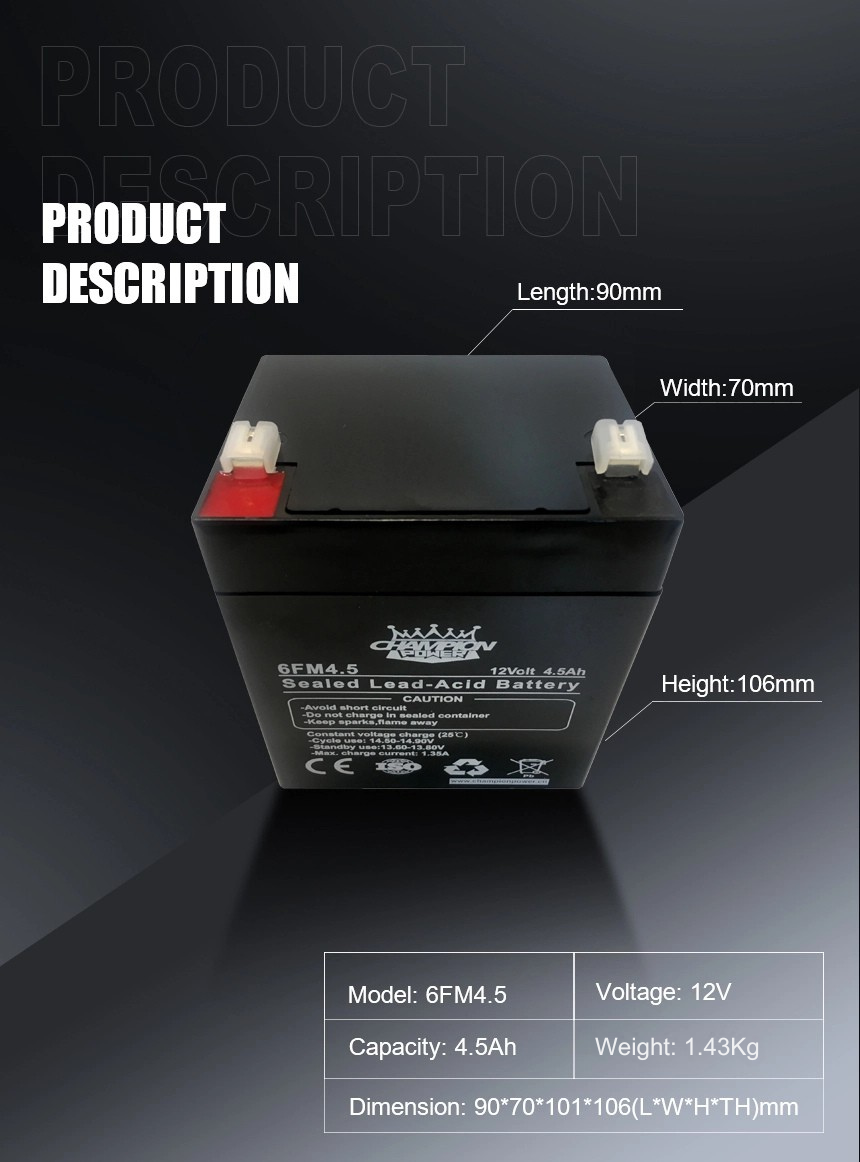 Batería AGM de 12v4.5AH