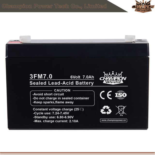 3fm7.0 6V7.0AH AGM Batería