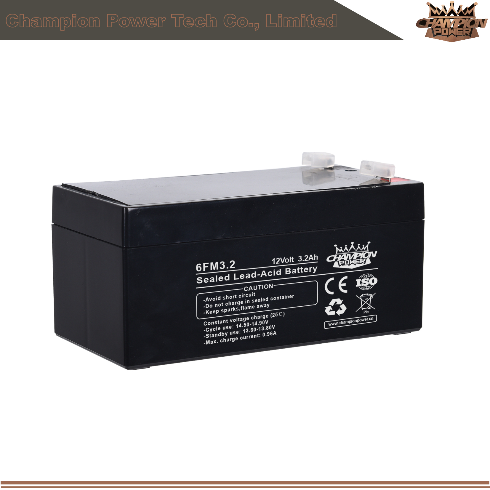 6fm3.2 12v3.2AH AGM Batería