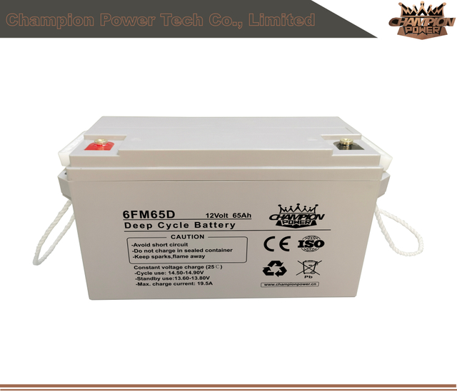 6fm65d 12V65AH Batería de ciclo profundo