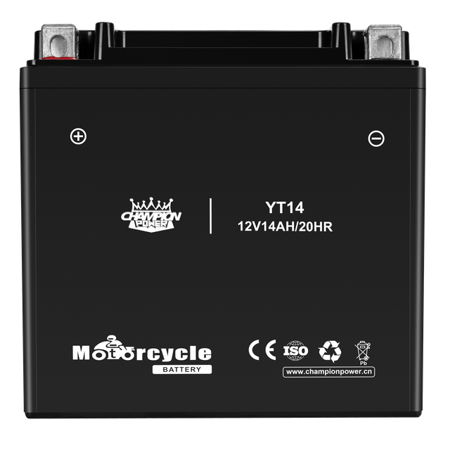 YT14B 12V14AH Batería de motocicleta