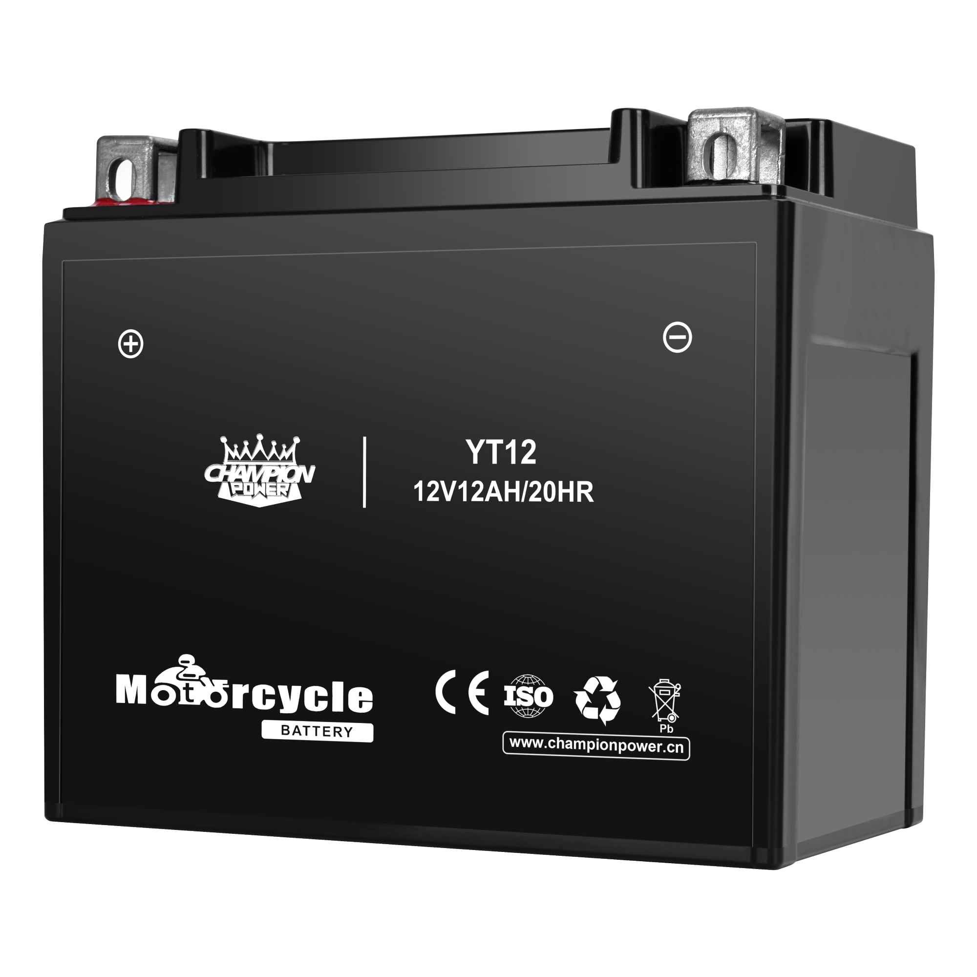 YT12 12V12AH Batería de motocicleta