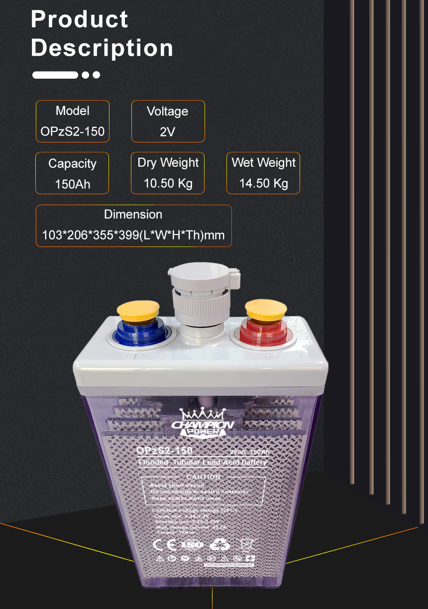 Descripci&oacute;n del producto OPZS BATERY