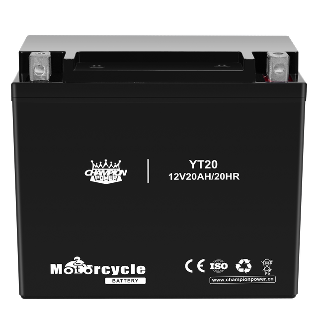 YT20 12V20AH Batería de motocicleta