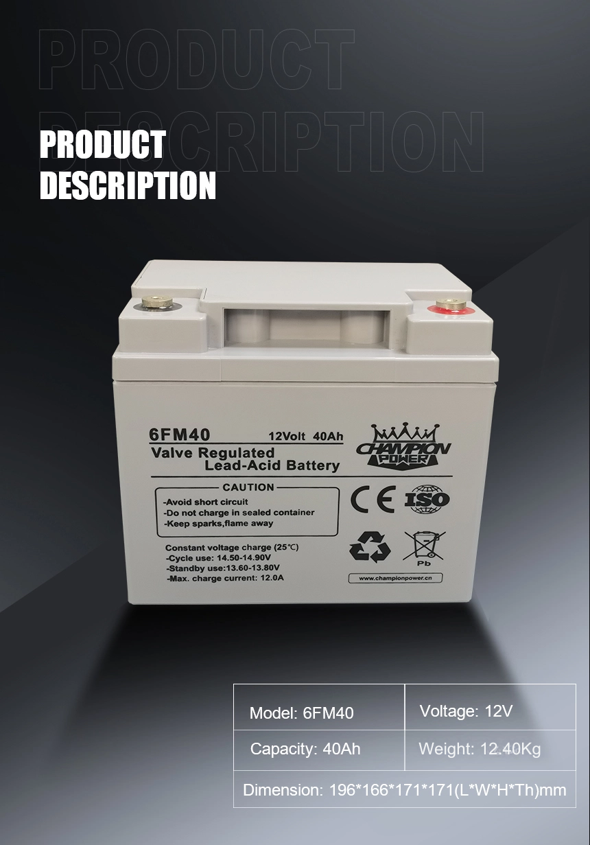 Batería AGM de 12V40AH